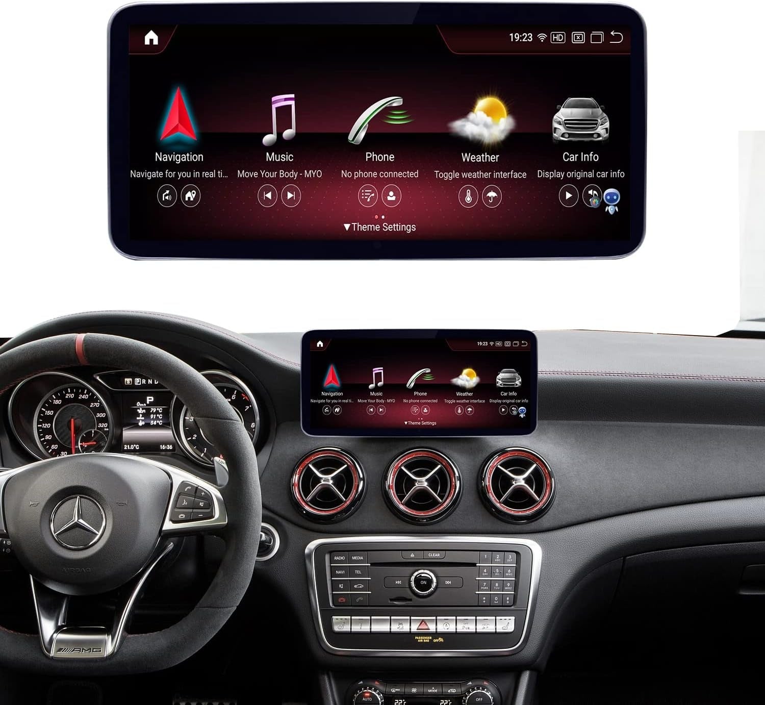 Mercedes-Benz GLA-Class (X156) Android 12 Multimedia 10.25"/12.3" Touchscreen Display + Built-in Wireless CarPlay & Android Auto