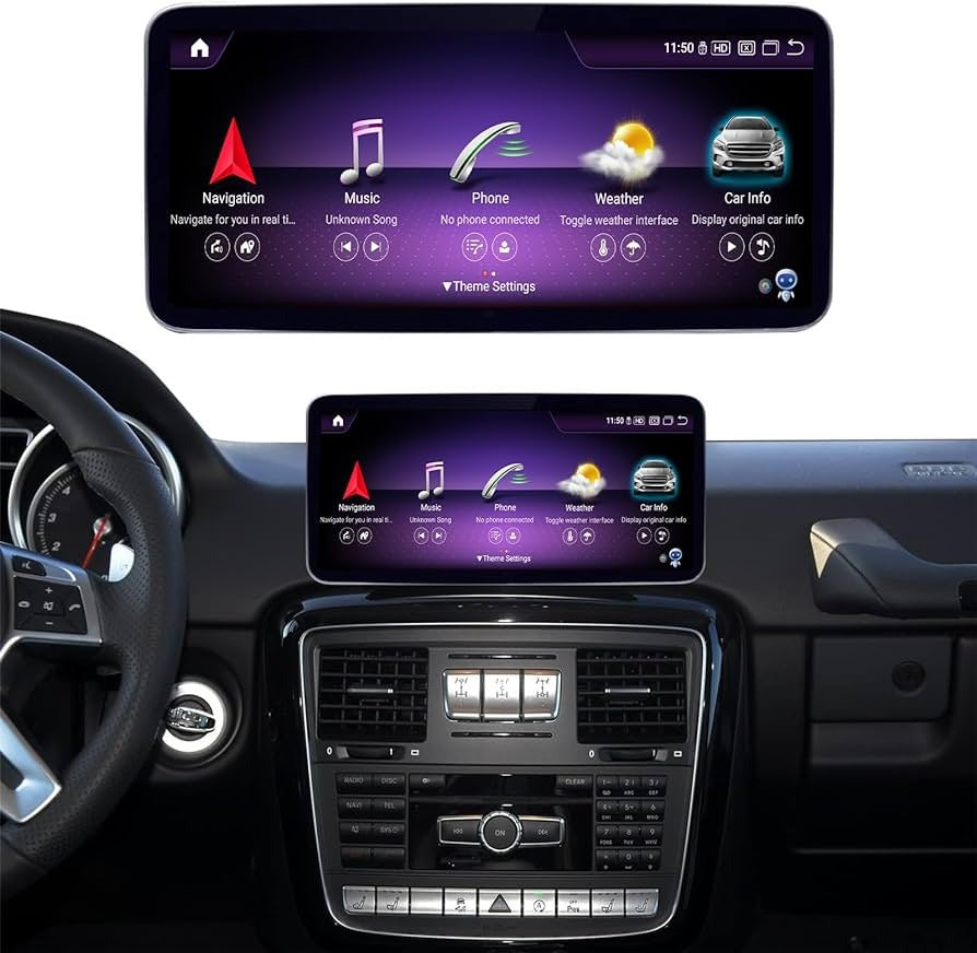 Mercedes-Benz G-Class (W463) Android 12 Multimedia 10.25"/12.3" Touchscreen Display + Built-in Wireless CarPlay & Android Auto