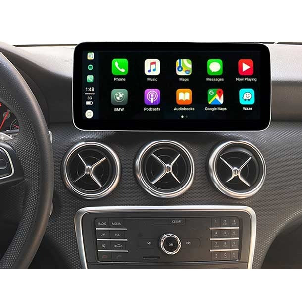 Mercedes-Benz A-Class (W176) Android 12 Multimedia 10.25"/12.3" Touchscreen Display + Built-in Wireless CarPlay & Android Auto