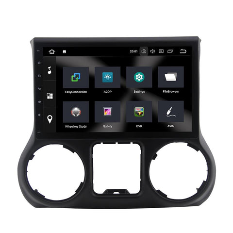 Image of For Jeep Wrangler III (JK) 4GB+32GB Android 9 10.1 Inch Touchscreen Radio Bluetooth GPS Navigation Head Unit Stereo - CARSOLL